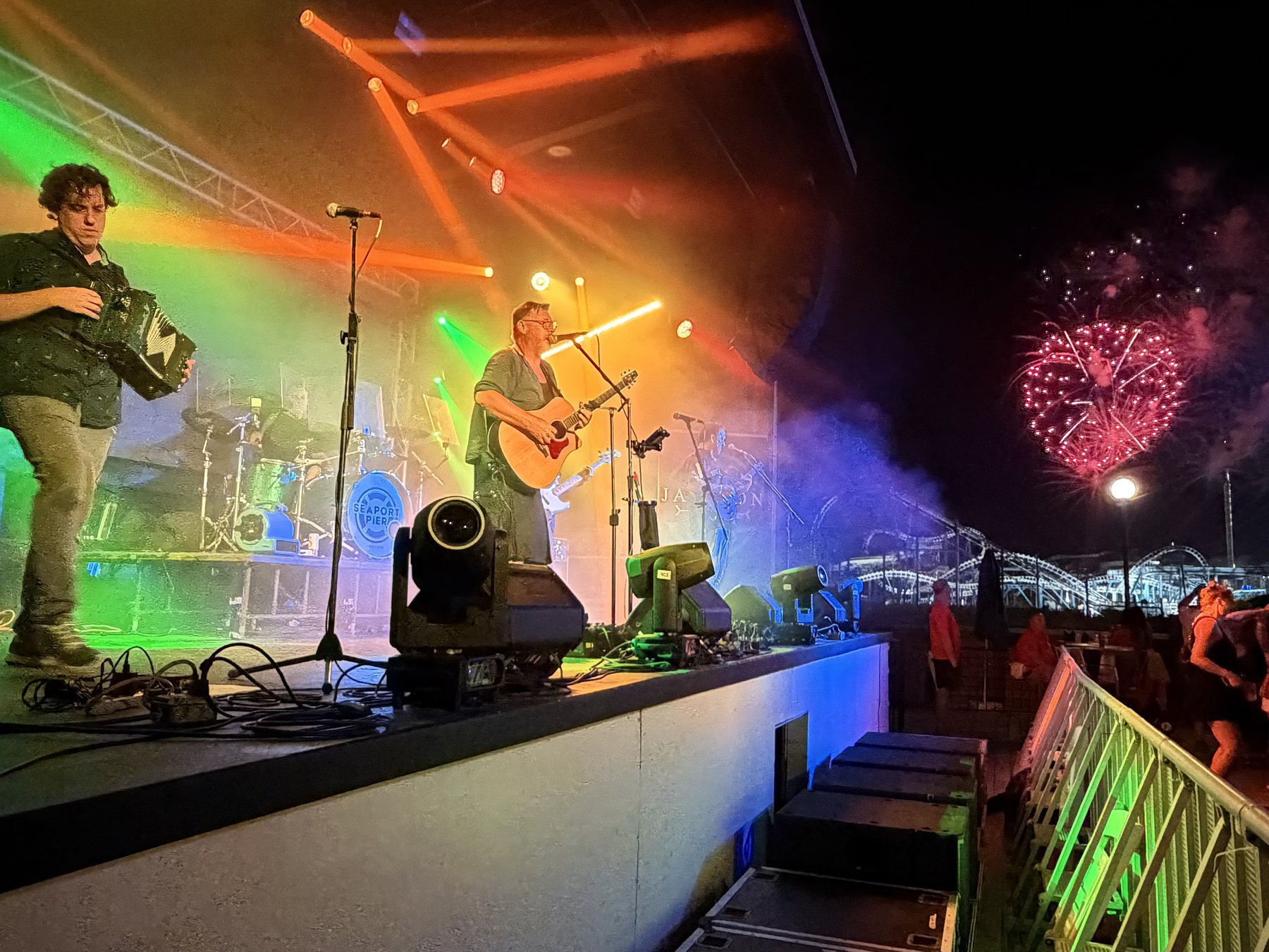 JAMISON live from the side of the stage